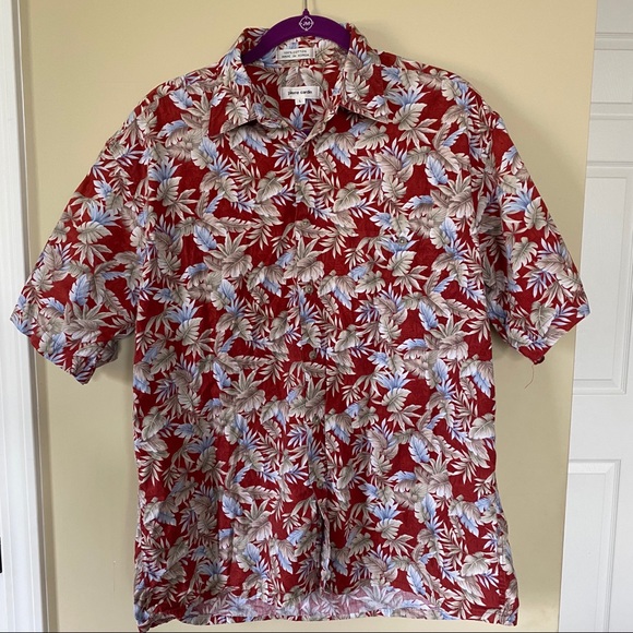 Pierre Cardin Hawaiian Short Sleeve Button Up